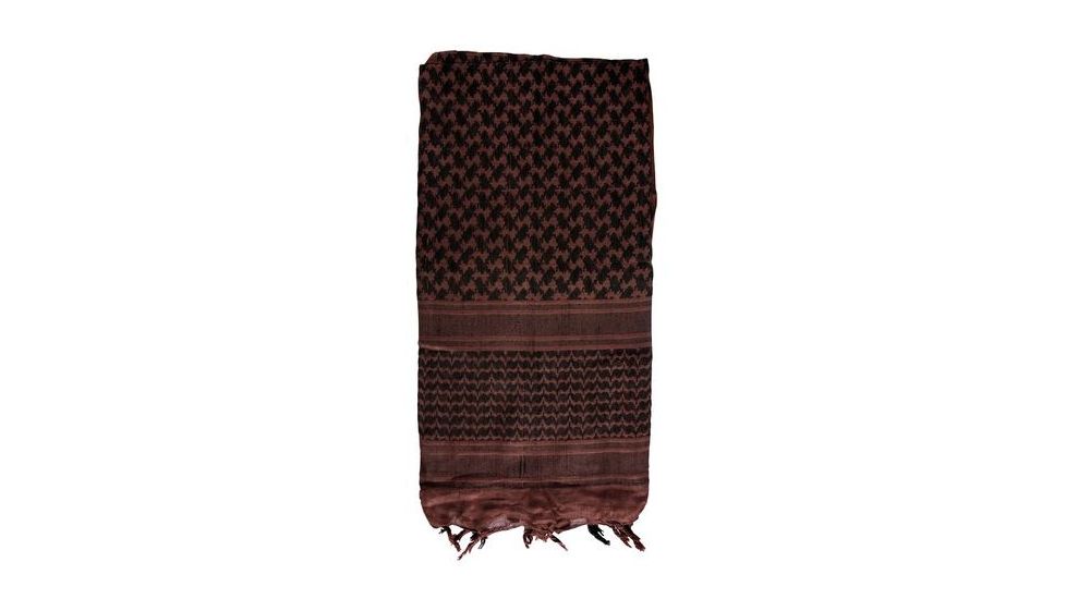 Red Rock Outdoor Gear Shemagh Head Wrap, Brown/Black, 70-24