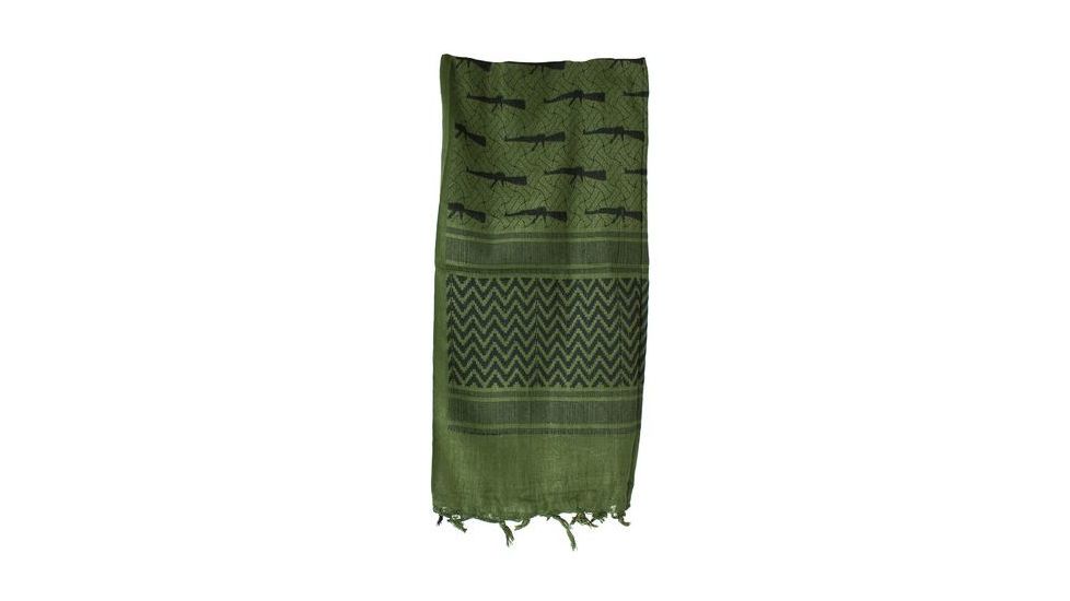 Red Rock Outdoor Gear Shemagh Head Wrap, M16 Rifle OD/Black, 70-15