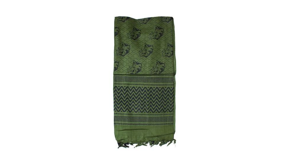 Red Rock Outdoor Gear Shemagh Head Wrap, Wild Hog OD/Black, 70-09