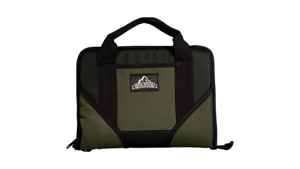 Red Rock Outdoor Gear Single Pistol Case, Black/Olive Drab, 80271BOD
