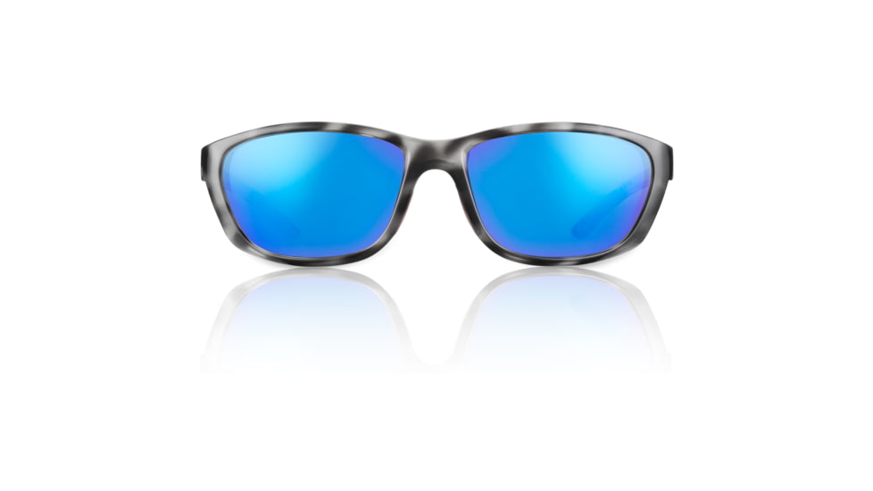 Redfin Polarized Keewaydin Sunglasses, Black Tortoise Frame, Coastal Blue Polarized Lens, One Size, 1902