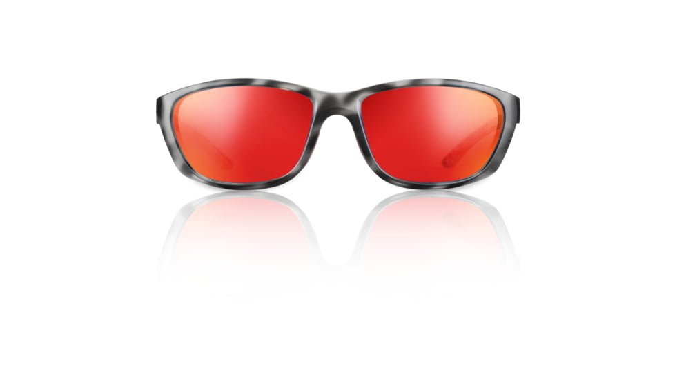 Redfin Polarized Keewaydin Sunglasses, Black Tortoise Frame, Hull Red Polarized Lens, One Size, 1903
