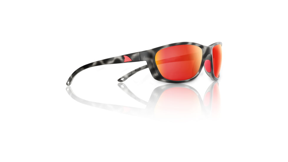 Redfin Polarized Keewaydin Sunglasses, Black Tortoise Frame, Hull Red Polarized Lens, One Size, 1903