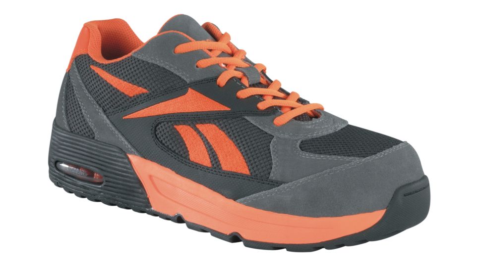 REEBOK Beviad Mens Oxford, M, Grey/Orange, 14 RB4722-GRYORG-14-MEN-M