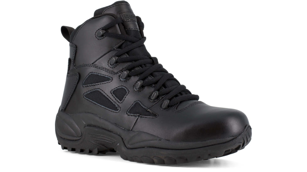 Reebok Rapid Response RB 6in. Black Military Boot, Black, 15 RB8678-BLK-15-MEN-M
