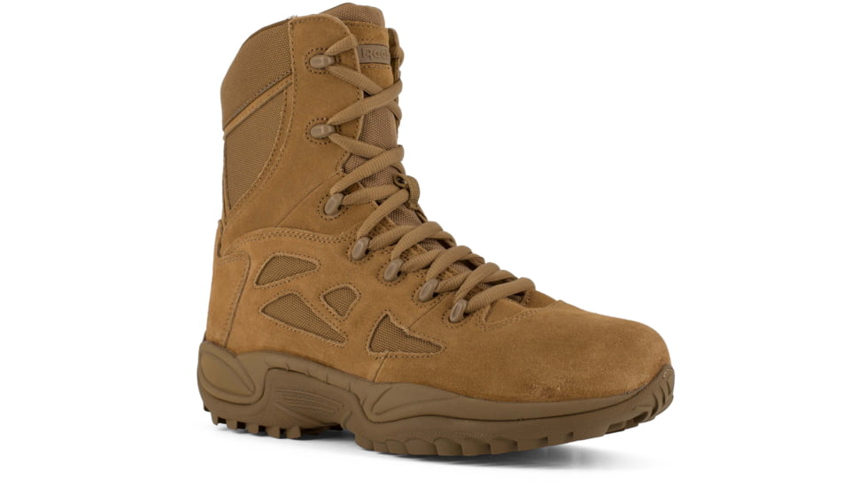 Reebok Rapid Response RB 8 Inch Boot, Leather, Coyote Brown, 8.5, M RB8977-COYOTEBRN-8.5-M-M