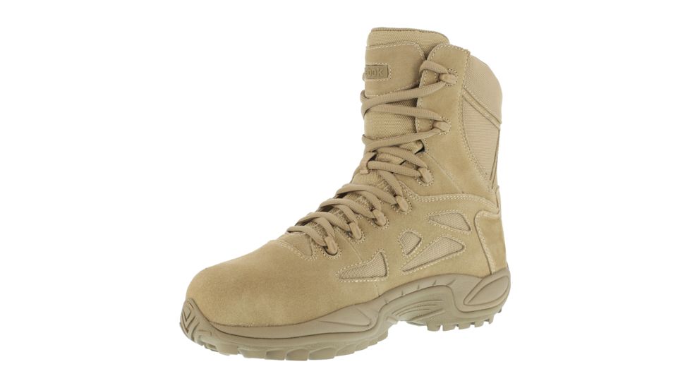 Reebok Rapid Response RB 8in. Desert Tan Military Boot, 13 RB8896-TAN-13-MEN-M