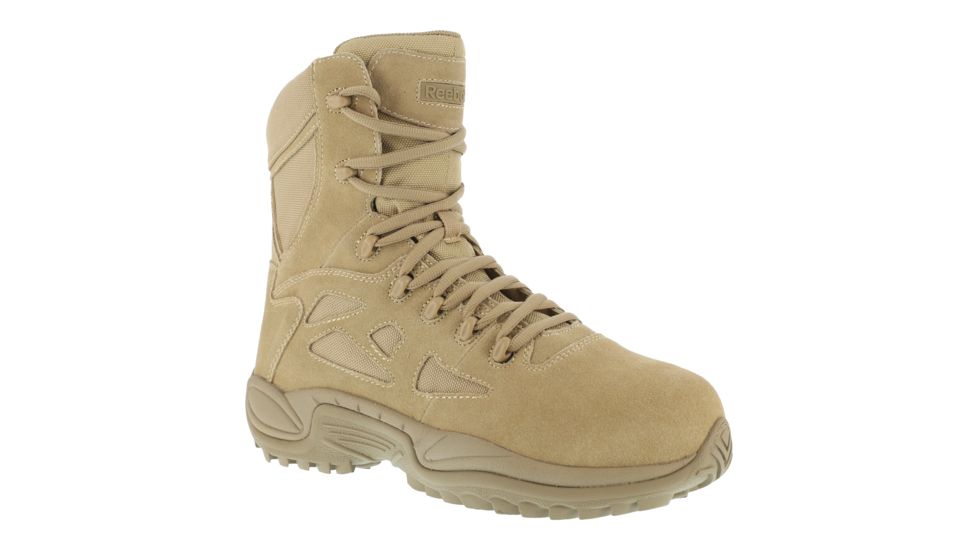 Reebok Rapid Response RB 8in. Desert Tan Military Boot, 13 RB8896-TAN-13-MEN-M