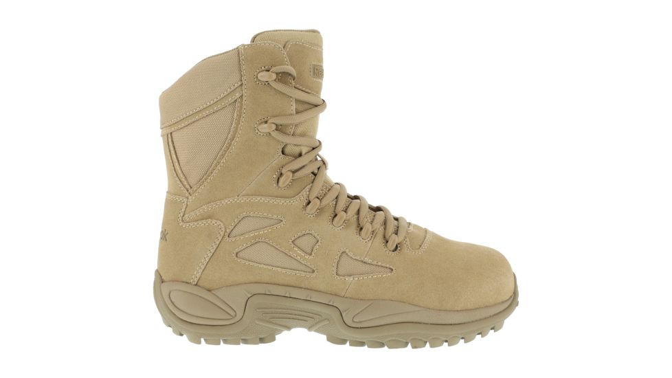 Reebok Rapid Response RB 8in. Desert Tan Military Boot, 13 RB8896-TAN-13-MEN-M