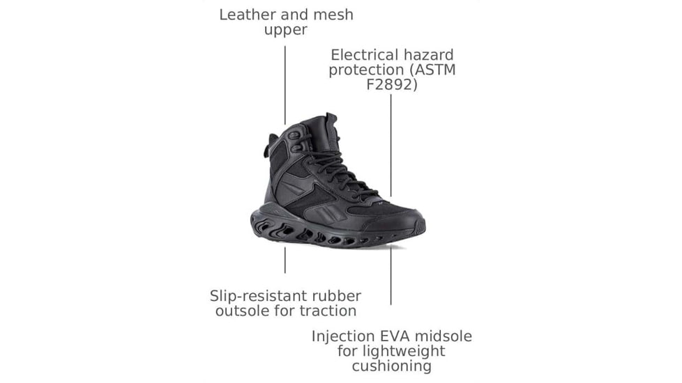 Reebok Mens 6 Fuel Flex Tactical Boots RBK-RB5462-M-09.0