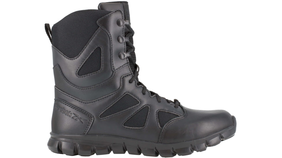 Reebok Sublite Cushion 8 inch Soft Toe Tactical Boot w/Side Zip - Mens, Black, 16M, RB8805-Black-16-Male-M