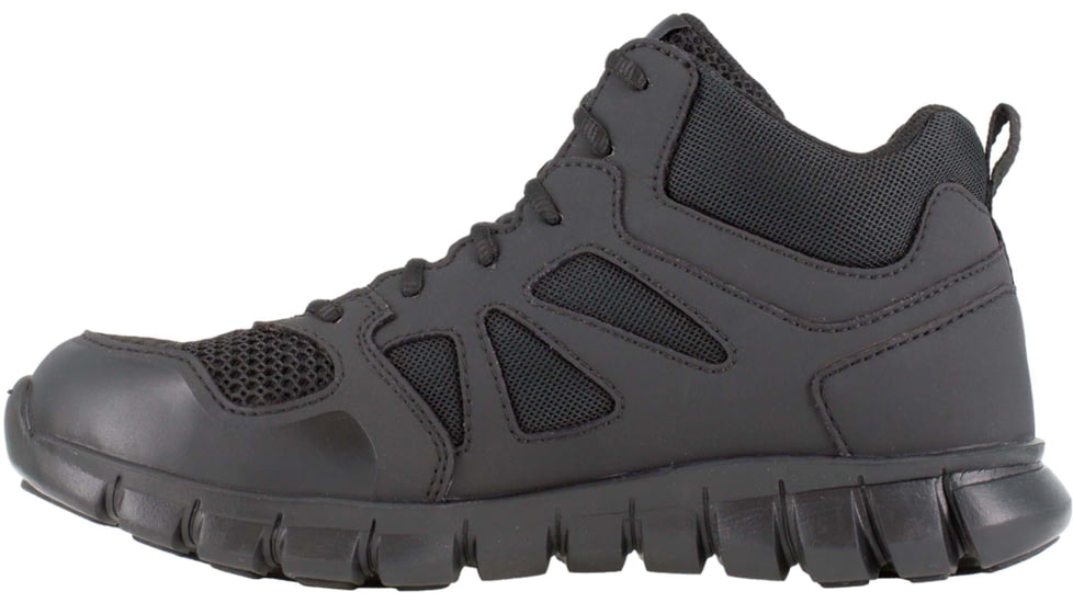 Reebok Sublite Cushion Mid, Soft Toe Tactical Boot - Mens, Black, 7.5M, RB8405-Black-7.5-Male-M