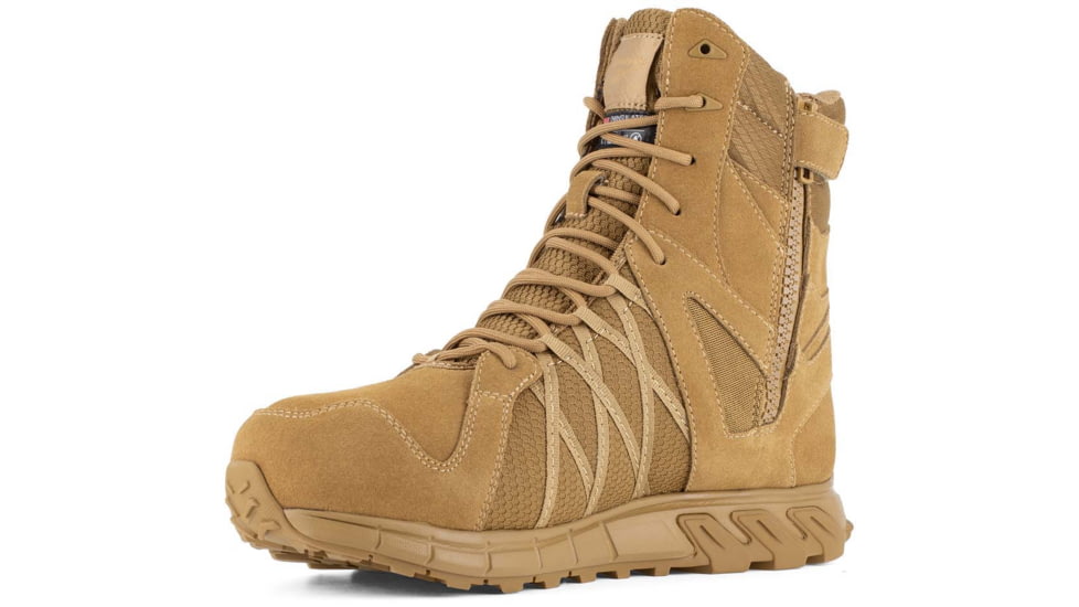 Reebok Trailgrip Tactical 8in Waterproof Insulated Boots w/Composite Toe - Mens, Coyote, 5 US, Wide, RB3461-W-050