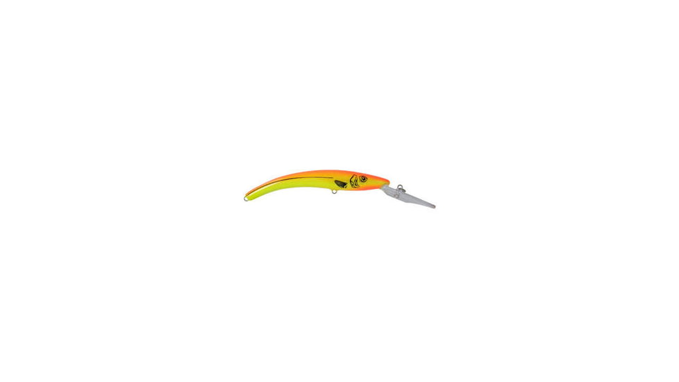 Reef Runner Deep Diver 800 Rattling Minnow, 28ft Diving Depth 6-3/16in, 5/8oz, Flame, 80097