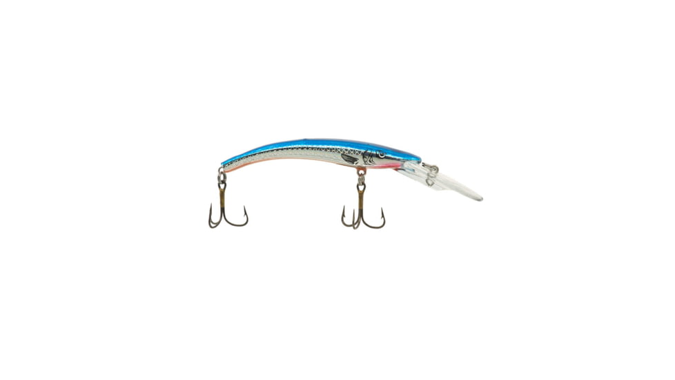 Reef Runner Deep Diver 800 Rattling Minnow, 28ft Diving Depth 6 3/16in, 5/8oz, Floating, Blue Hawaiian, 80070