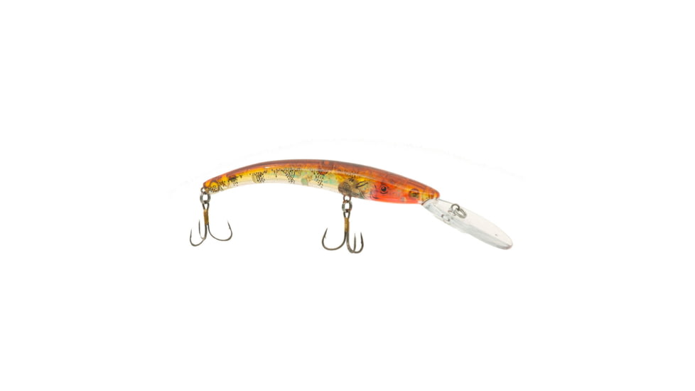 Reef Runner Deep Diver 800 Rattling Minnow, 28ft Diving Depth 6 3/16in, 5/8oz, Floating, Naked Perch, 800189