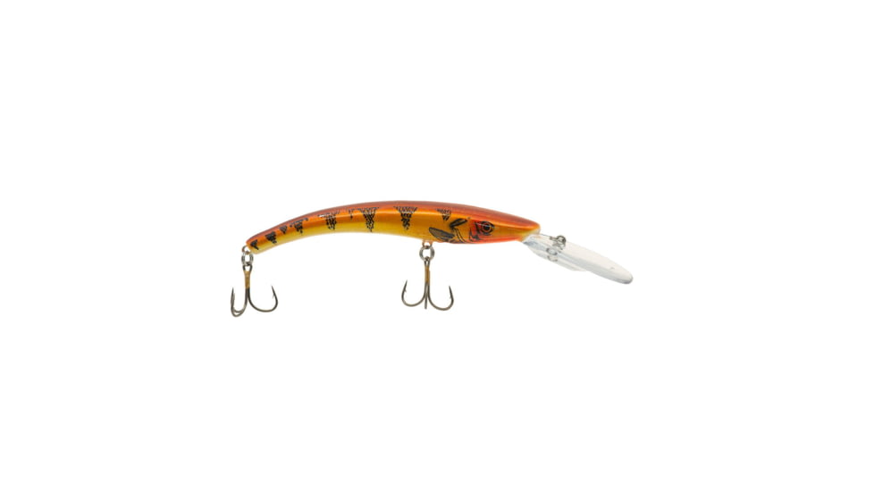 Reef Runner Deep Diver 800 Rattling Minnow, 28ft Diving Depth 6 3/16in, 5/8oz, Floating, Perch, 80008