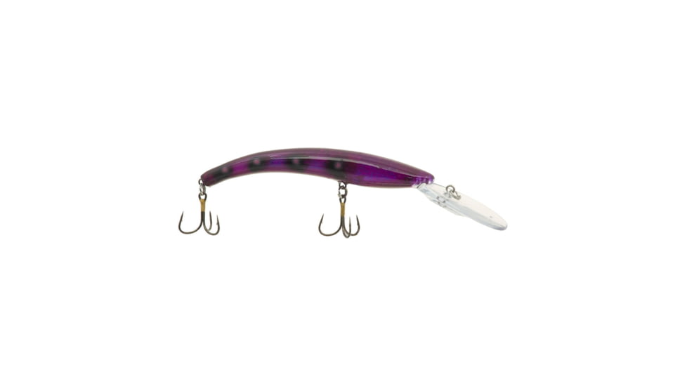 Reef Runner Deep Diver 800 Rattling Minnow, 28ft Diving Depth 6 3/16in, 5/8oz, Floating, Toxic Purple, 800210
