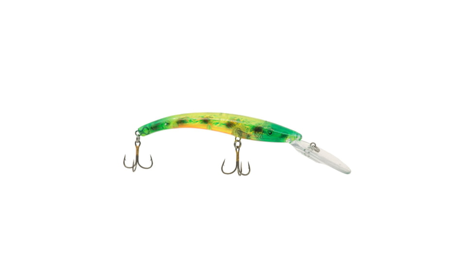 Reef Runner Deep Diver 800 Rattling Minnow, 28ft Diving Depth 6-3/16in, 5/8oz, Gator Bait, 800184
