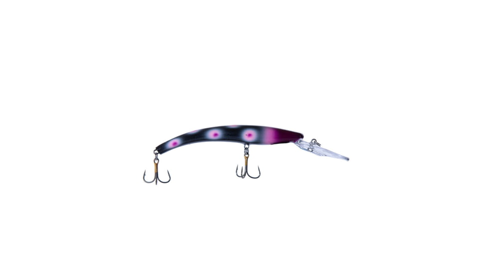 Reef Runner Deep Diver 800 Rattling Minnow, 28ft Diving Depth 6-3/16in, 5/8oz, Lights Out, 800140