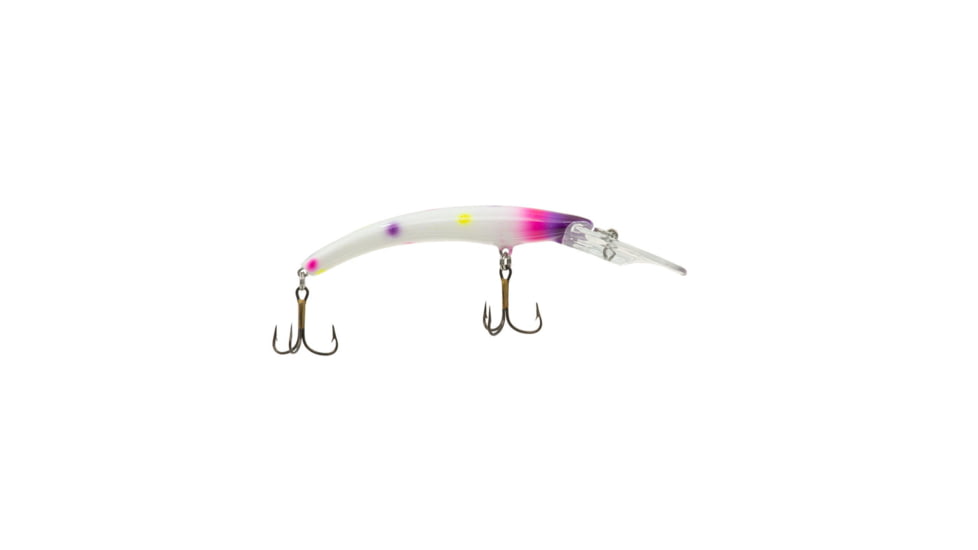 Reef Runner Deep Little Ripper 600 Minnow, 21ft Diving Depth, 4 9/16in, 1/4oz, Floating, Barbie, 60054