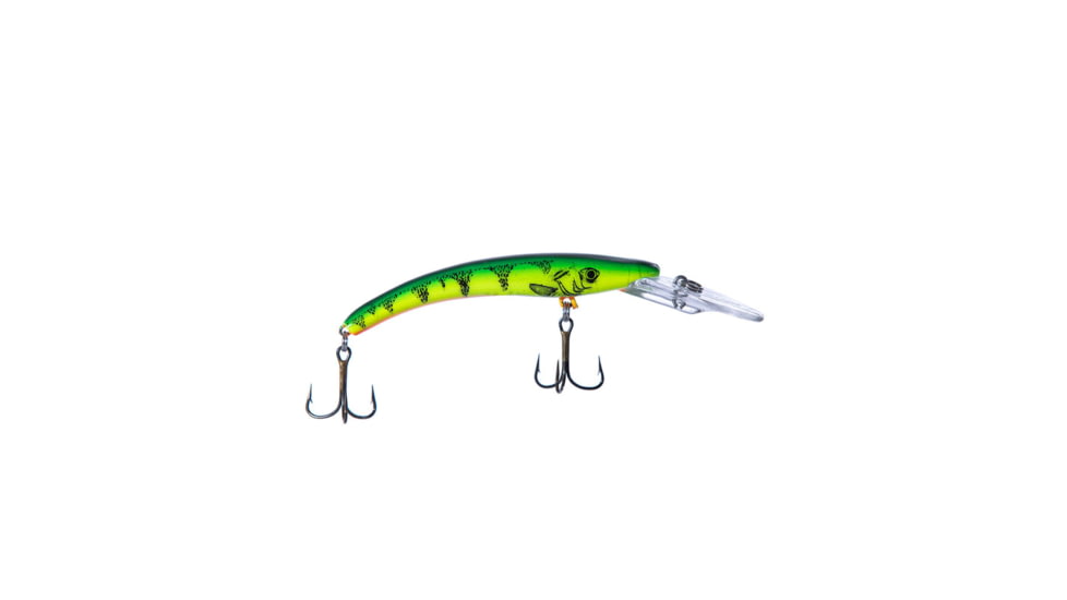 Reef Runner Deep Little Ripper 600 Minnow, 21ft Diving Depth, 4 9/16in, 1/4oz, Floating, Firetiger, 60021