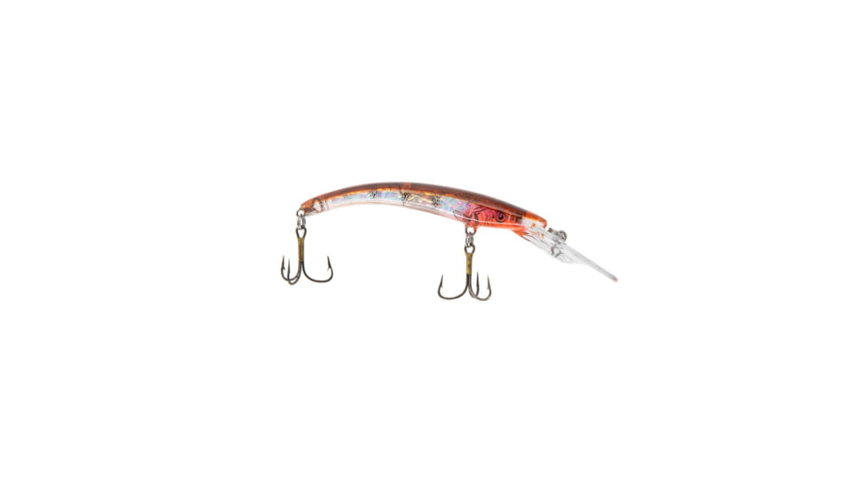 Reef Runner Deep Little Ripper 600 Minnow, 21ft Diving Depth, 4 9/16in, 1/4oz, Floating, Naked Perch, 600189