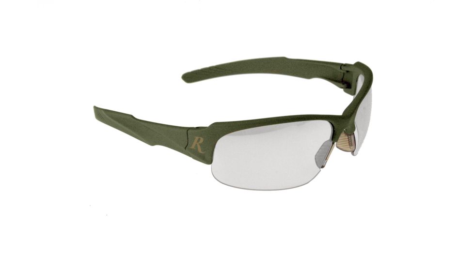 Remington T-83 Soft touch green frame safety glasses - Green/Indoor-Outdoor, One Size T83-90