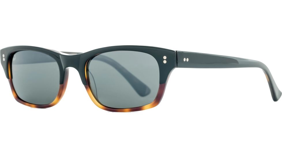 Reptile Sun Agamid Sunglasses, Black Savana Frame, Titanium Black/Glass Lens, Polarized, AGABBS