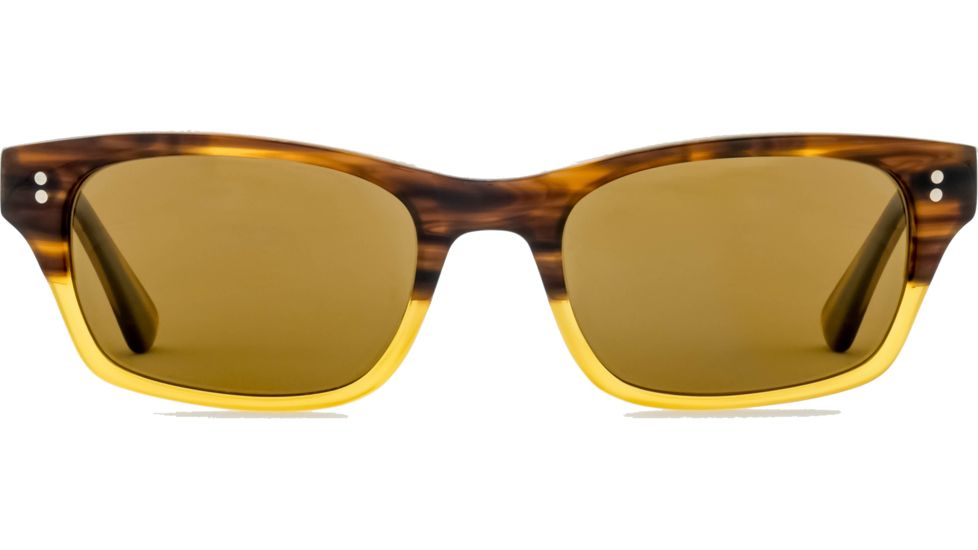 Reptile Sun Agamid Sunglasses, Tortoise Fade Frame, Titanium Gold/Glass Lens, Polarized, AGAGTF