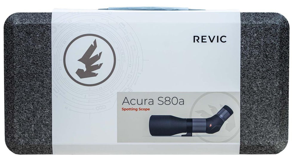 Revic Acura Spotting Scope, 27-55x, 80mm Objective, Dark Gray/Orange, AY-R-E1002