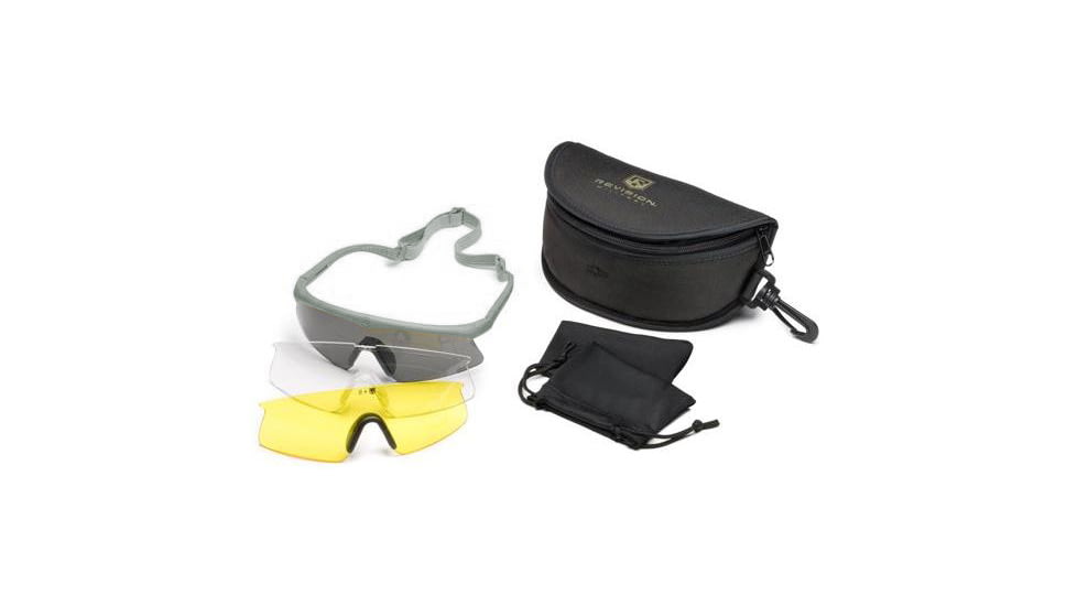 Revision Sawfly Goggles Military Kit, Regular, Foliage Green w/Clear &amp; Smoke Lenses 4-0076-9815