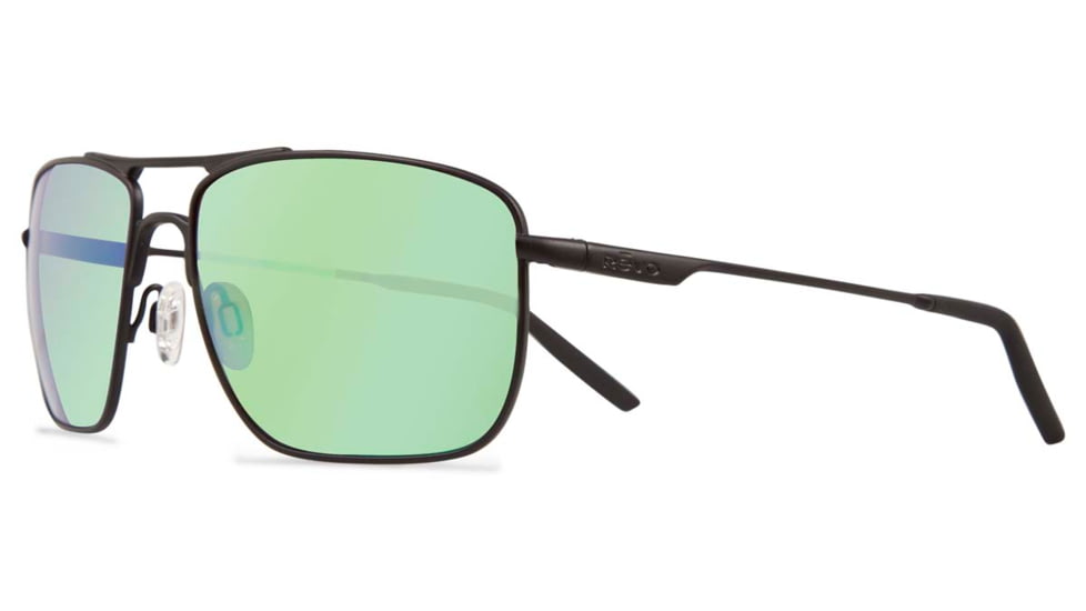 Revo GroundSpeed Sunglasses, Black Frame, Green Water Lens RE3089-01-GN