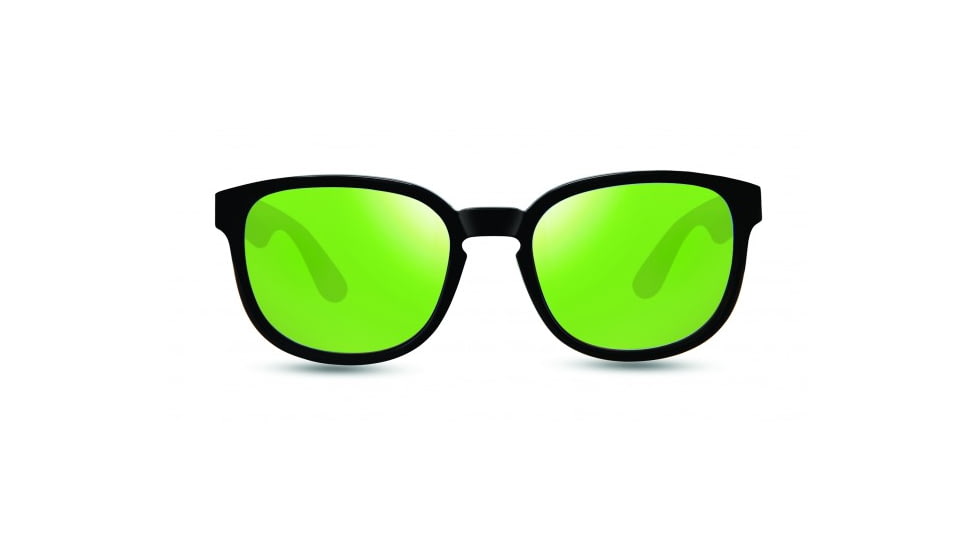 Revo Kash Sunglasses, Black/Green/Blue Frame, Green Water Lens, Polarized, RE 1028 01 GN