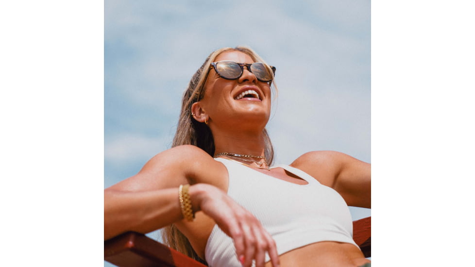 Revo Palm Springs Kendall Toole Sunglasses - Women's, Amber Horn/Champagne, Medium / Medium-Small, RE 1200 11 CH