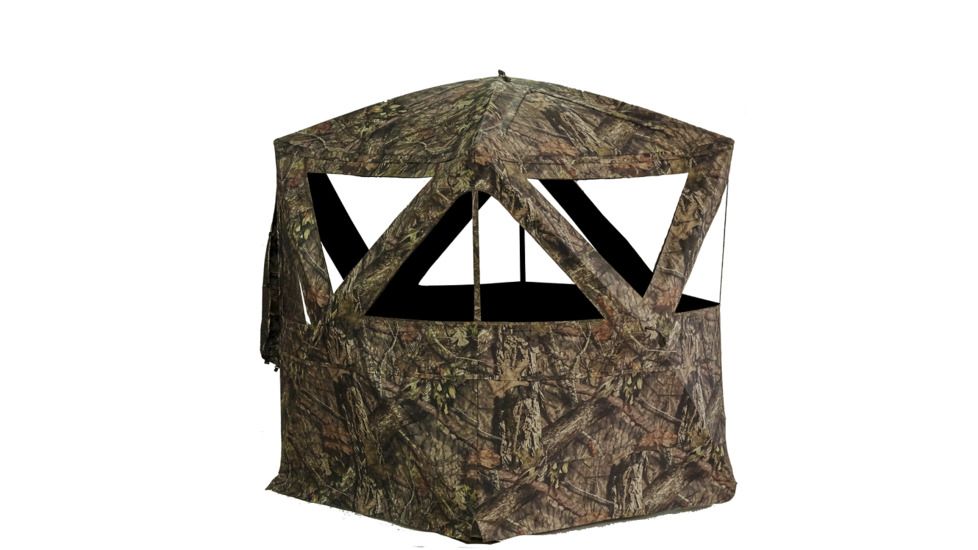 Rhino Blinds 500 Hunting Ground Blind M/O Hunting, Mossy Oak Break Up Country, 70inx70inx80in R500-MOC