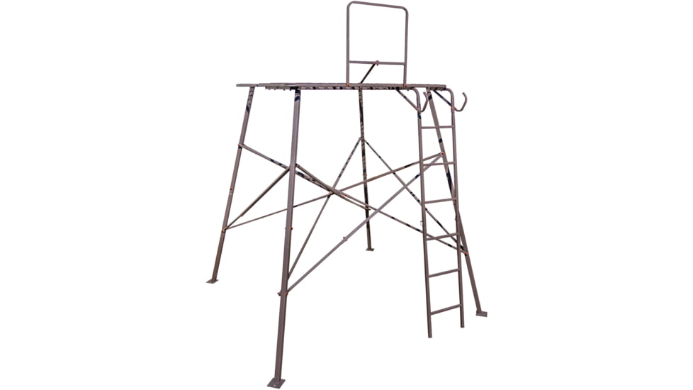 Rhino Blinds 7ft Tower Quadpod Platform, Black/Steel, RTT-507 57.5X57.5 platform