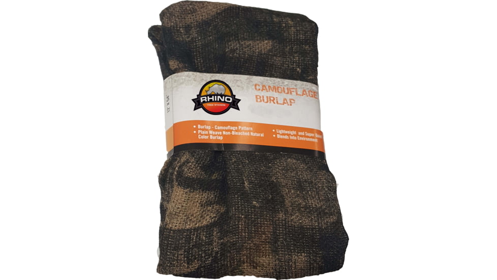 Rhino Blinds Camo Burlap, Black/Steel, RTCB-100