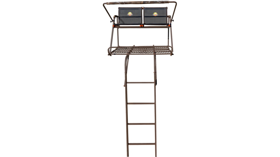 Rhino Blinds Ladderstand, 17.5ft, Black/Steel, RTL-4000