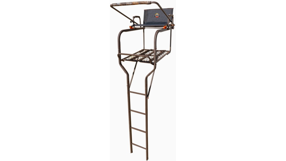 Rhino Blinds Ladderstand, 18ft, Black/Steel, RTL-300