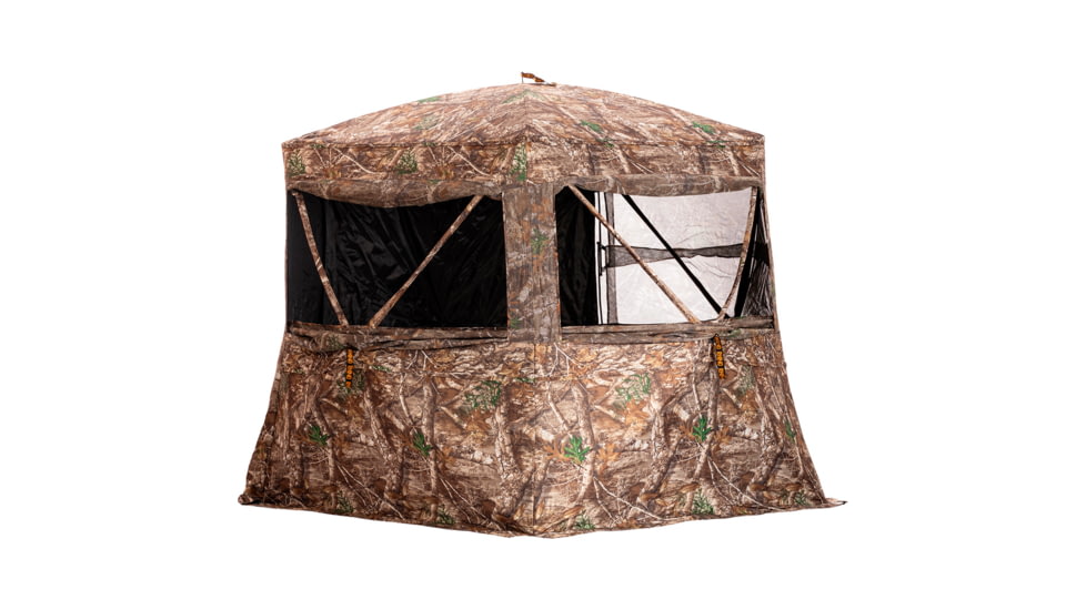 Rhino Blinds Low Hub Pro FD Hunting Blind, Realtree Edge, RB0248