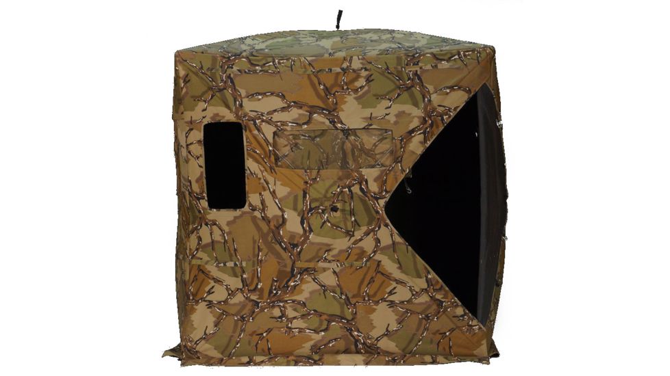 Rhino Blinds Predator Ground Blind, Camo, 77in x 77in Hub to Hub XP-101