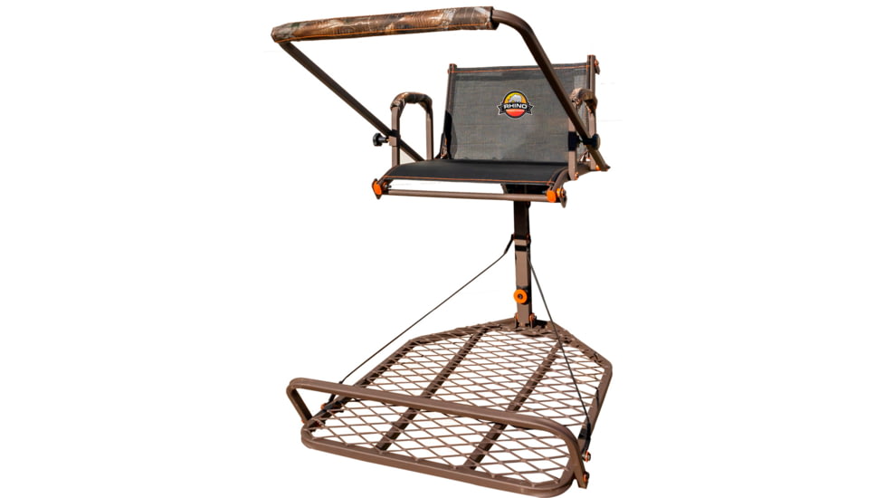 Rhino Blinds Hang On Tree Stand with Shooting Rail, Steel, RTH-202