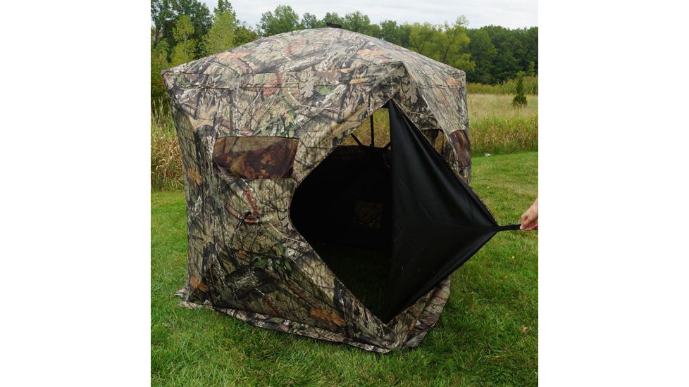Rhino Blinds Ground Blind Mossy Oak Bu-country 77''x77''x71'' Tall
