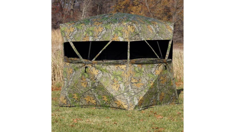 Rhino Blinds Mossy Oak Obsession Blind, Camo, 77in x 77in Hub to Hub MOO-104