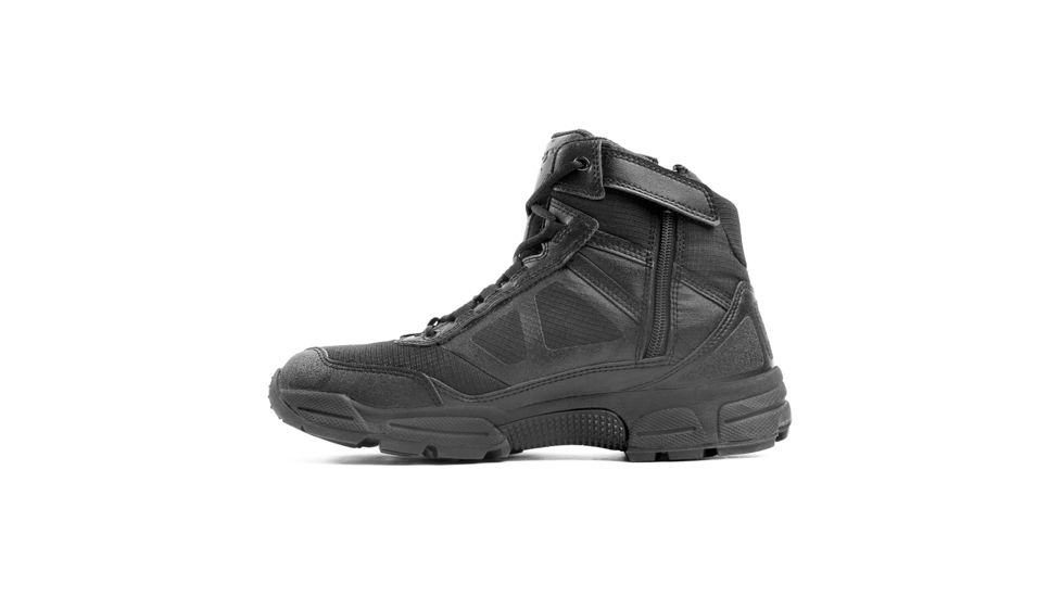 Ridge Footwear Momentum 5006 Lightweight Side Zipper Tactical Boots, Mens, 6in Height, Wide, Black, 15 US, 5006-15W