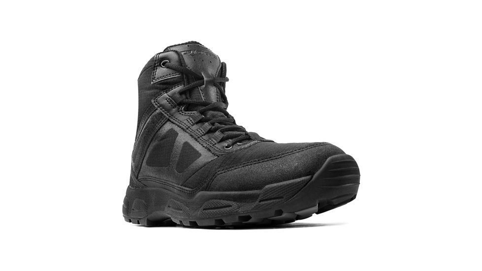 Ridge Footwear Momentum 5006 Lightweight Side Zipper Tactical Boots, Mens, 6in Height, Wide, Black, 15 US, 5006-15W