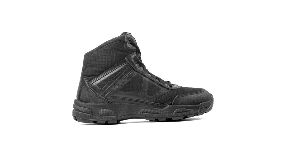 Ridge Footwear Momentum 5006 Lightweight Side Zipper Tactical Boots, Mens, 6in Height, Wide, Black, 15 US, 5006-15W