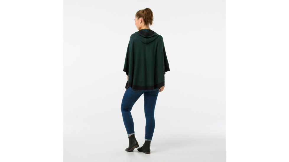 Smartwool Ripple Creek Hooded Sweater Cape-Women's, Lochness Heather, Small, SW000348961-S