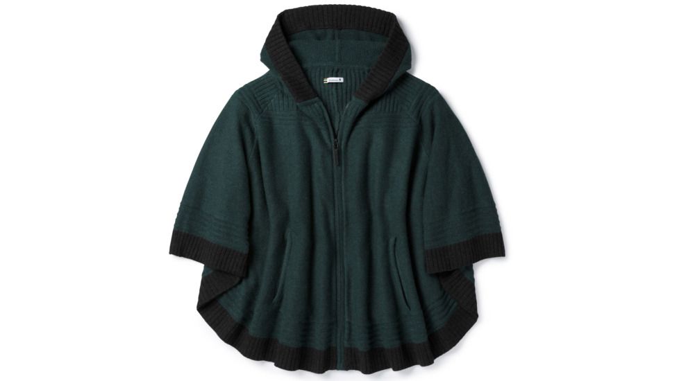 Smartwool Ripple Creek Hooded Sweater Cape-Women's, Lochness Heather, Small, SW000348961-S